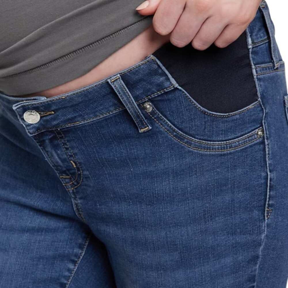 Gap True Skinny Maternity Jeans Sz 8 Regular Side Panel - Picture 6 of 7